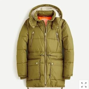 J. Crew chateau puffer jacket with PrimaLoft